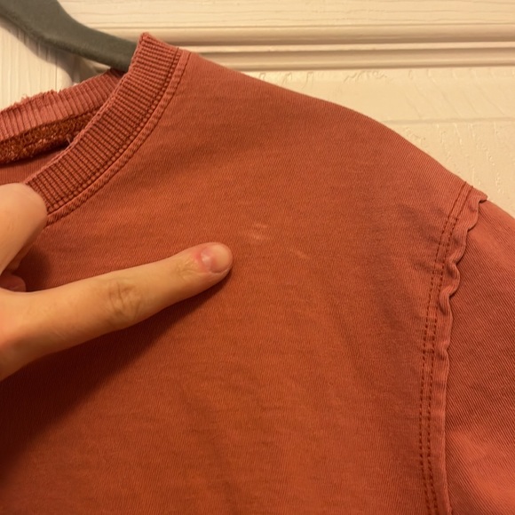 Burnt orange crop top tee - Picture 3 of 3